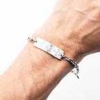 Louis Vuitton stainless Steel Monogram Chain Bracelet