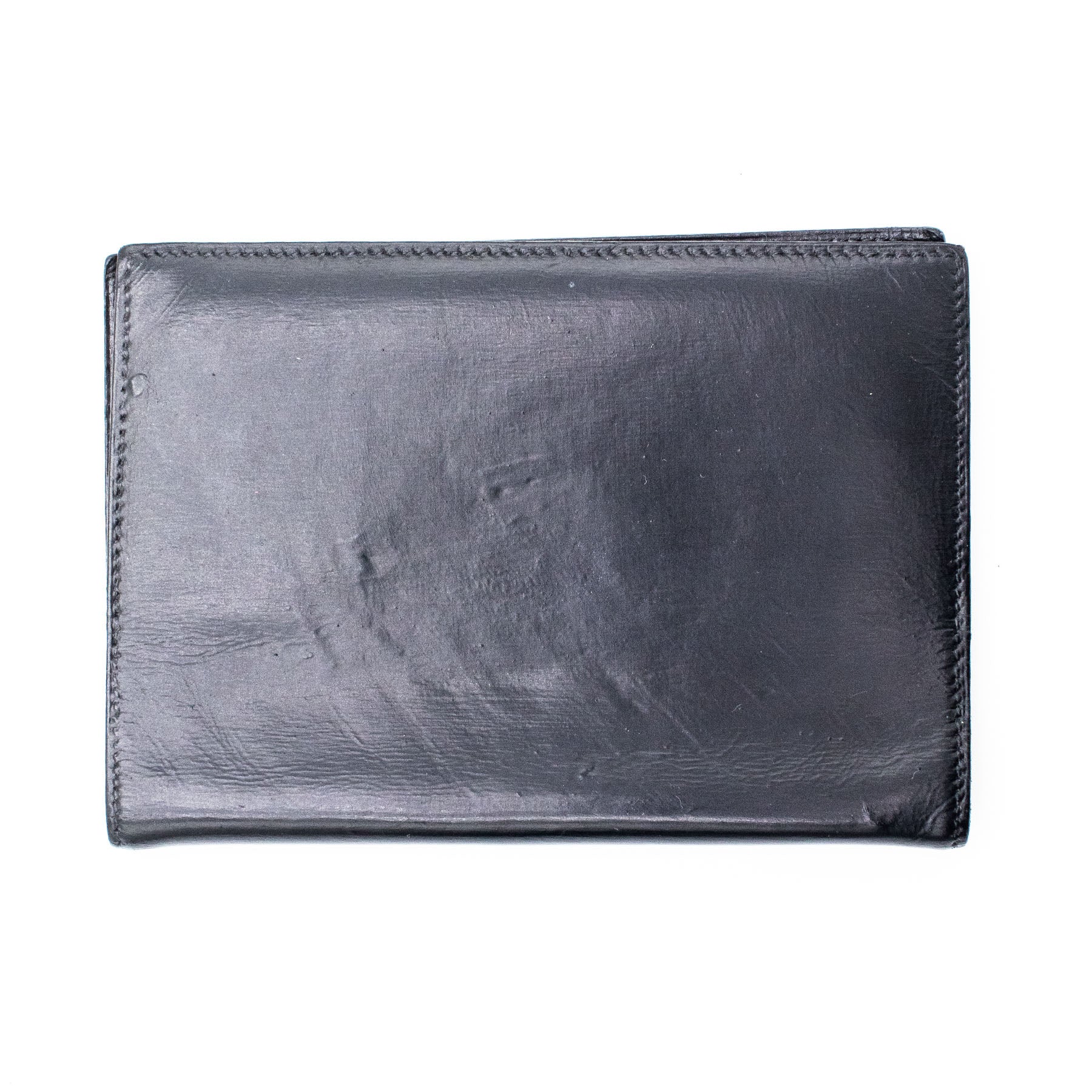 Hermes Passport Agenda Folding Black Leather Wallet