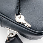 Prada Saffiano Leather Blue Gray Handbag