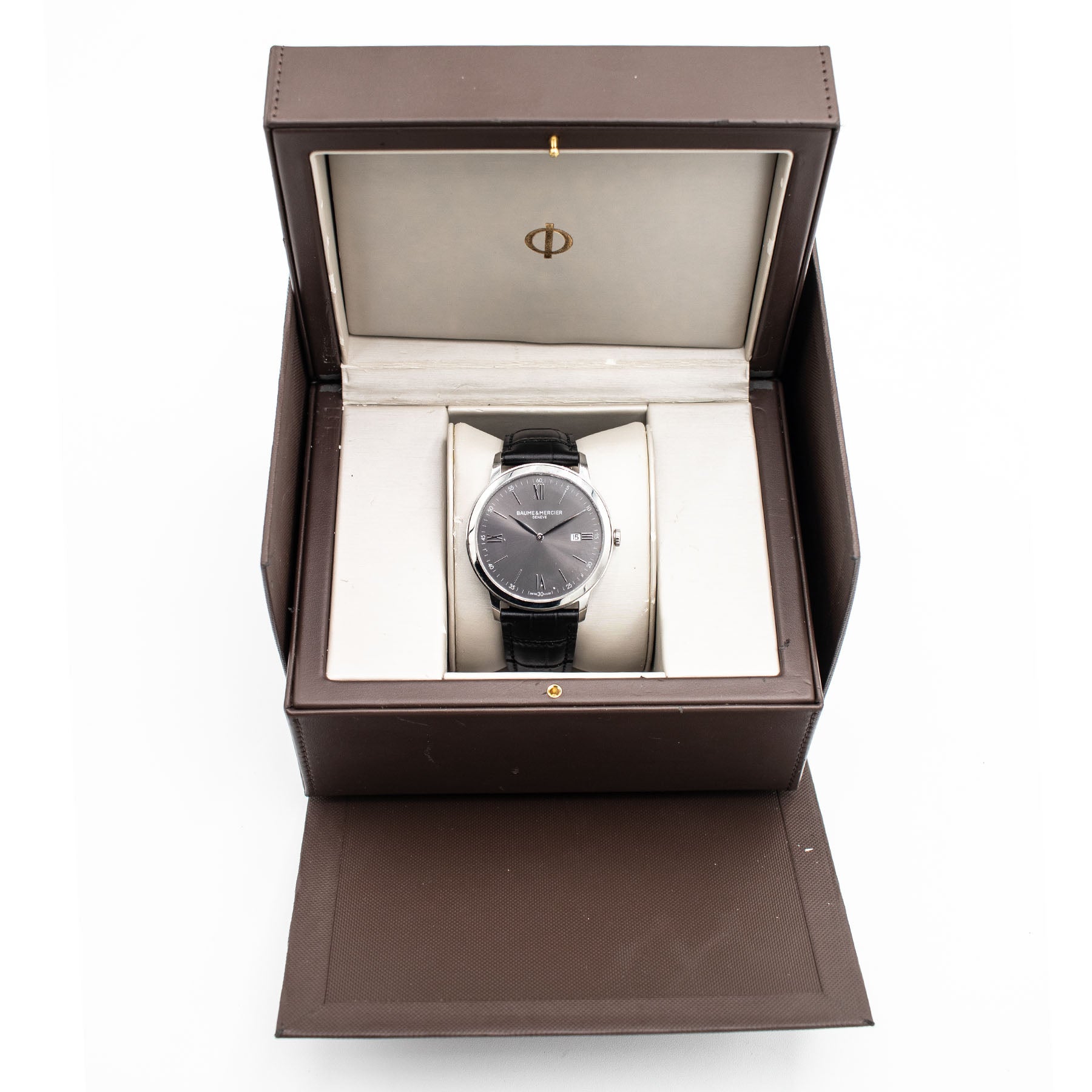 Baume Mercier Classima Stainless Steel Dark Gray Dial Watch