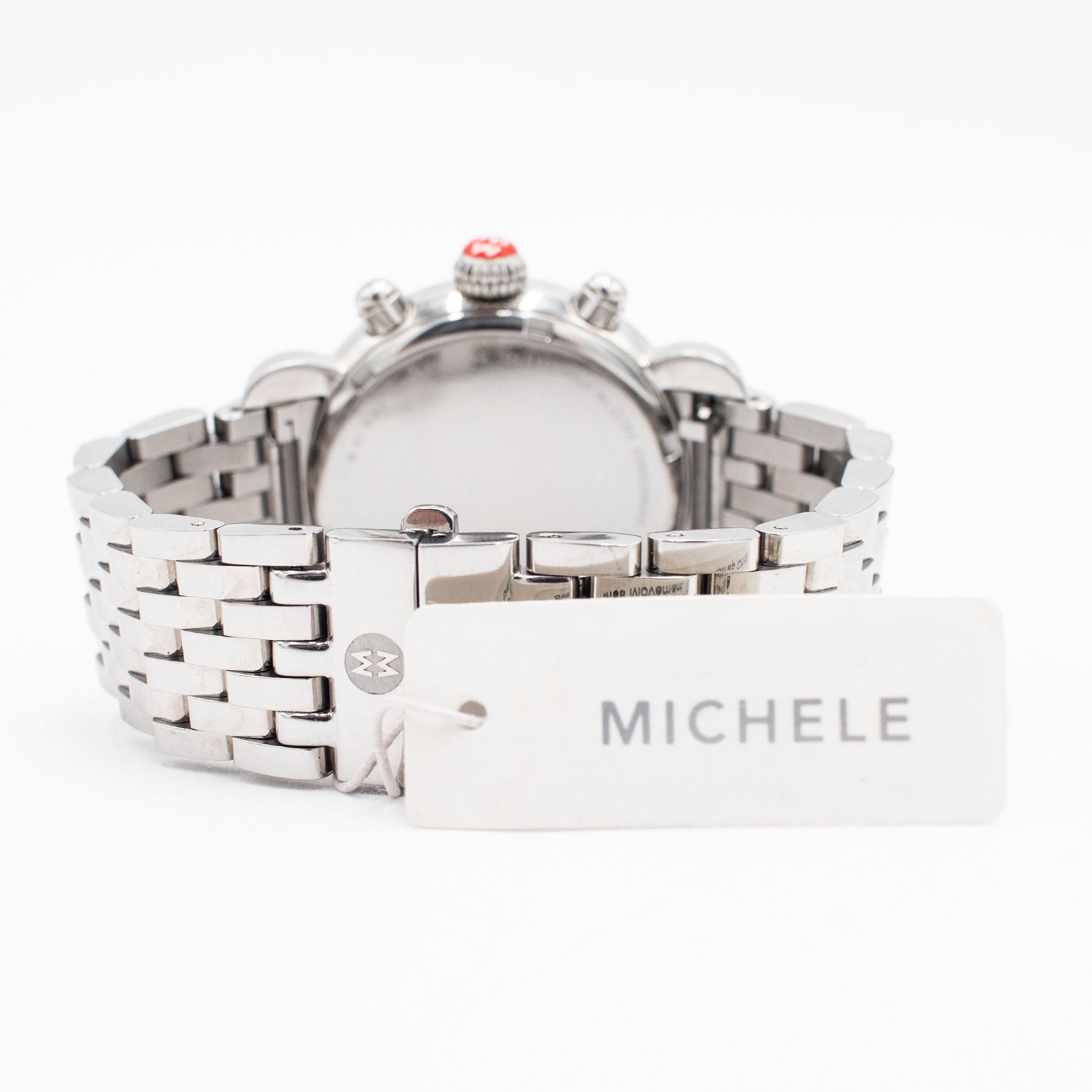 Michele CSX36 Stainless Steel Diamond Lilac Dial Ladies Watch