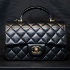 Chanel Mini Flap Black Single Flap Handbag