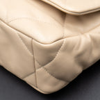 Chanel Medium Single Flap Lambskin Beige Handbag