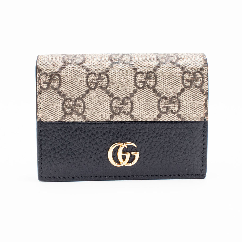 Gucci GG Marmont Bi-Color Canvas Wallet
