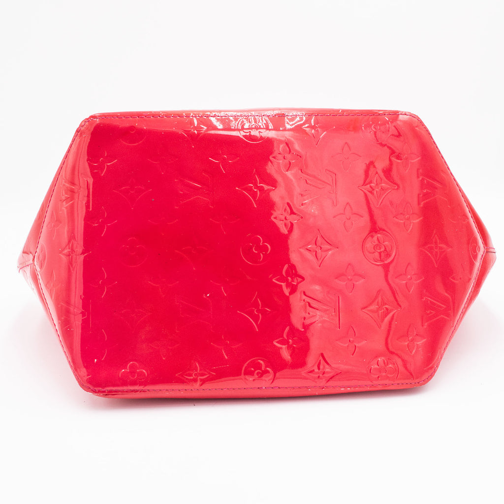 Louis Vuitton Vernis Bellevude Monogram Red Handbag