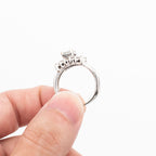 14k White Gold Two Piece Diamond Baguette Ring