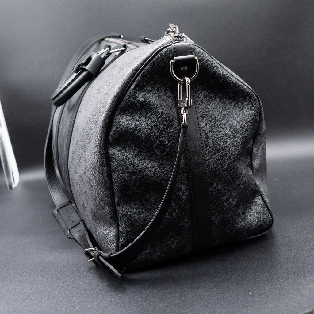 Louis Vuitton Reverse Monogram Eclipse Keepall Bandouliere 50 Duffel Bag