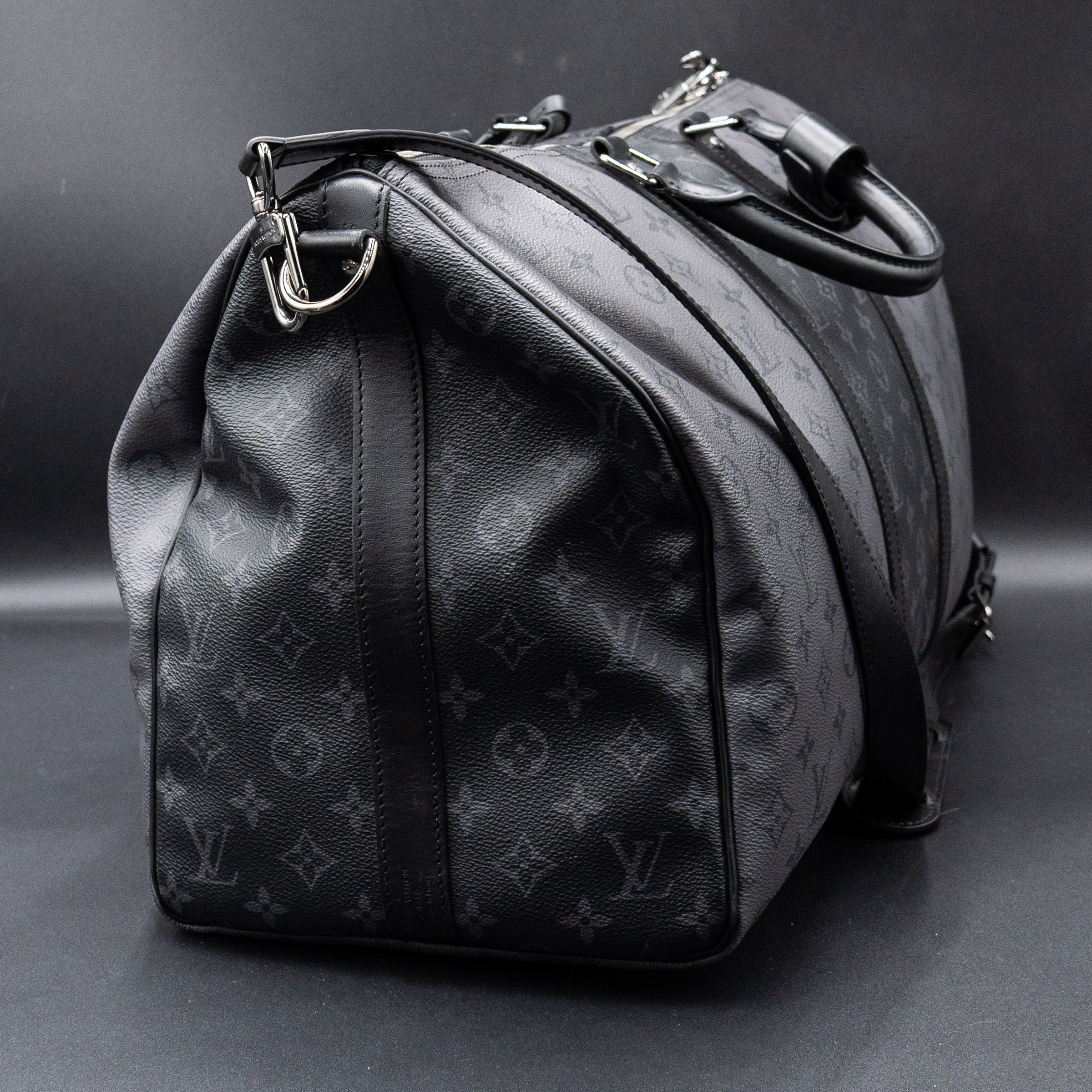 Louis Vuitton Reverse Monogram Eclipse Keepall Bandouliere 50 Duffel Bag