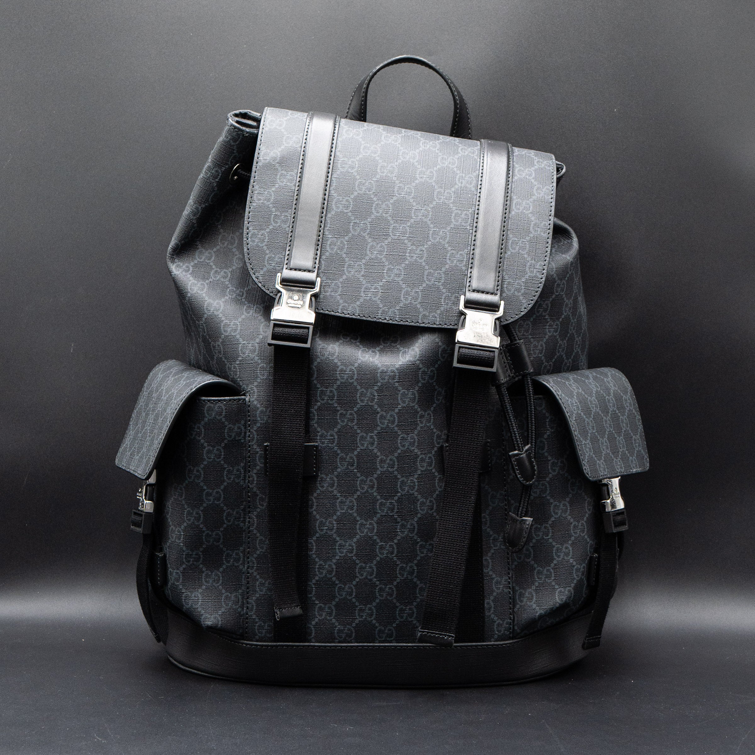 Gucci GG Black Large Backpack