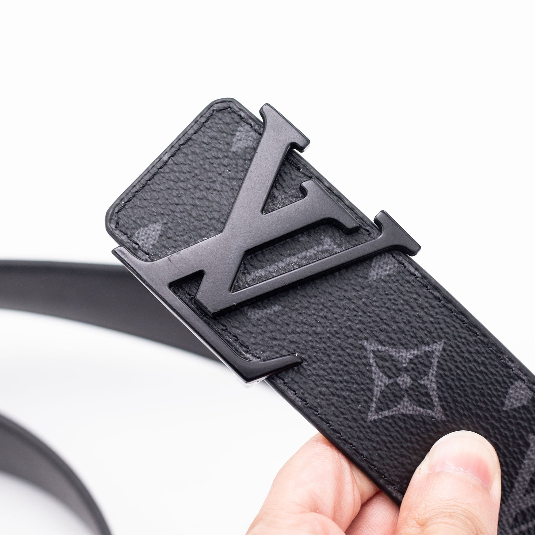Louis Vuitton Initiales 40mm Matte Black Belt