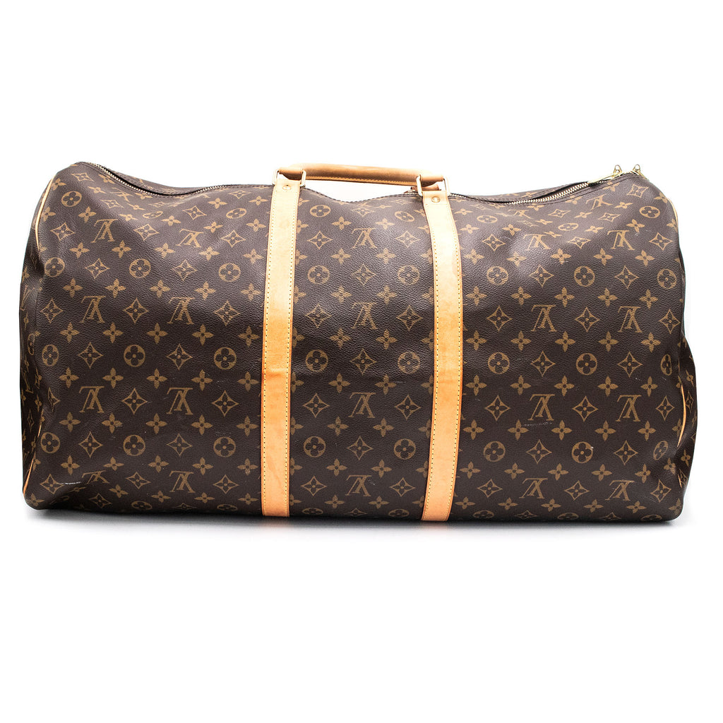Louis Vuitton Keepall 55 Monogram Brown Duffle Bag