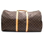 Louis Vuitton Keepall 55 Monogram Brown Duffle Bag