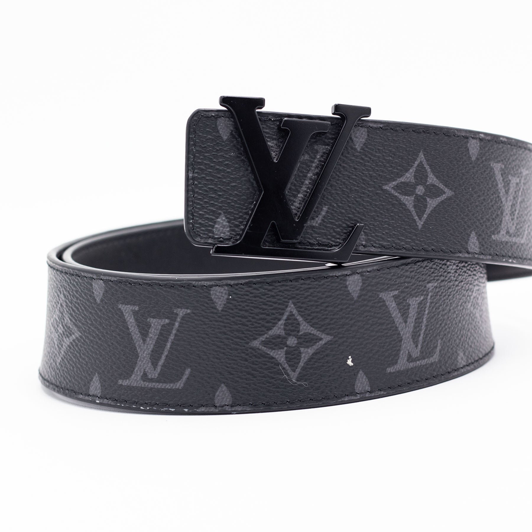 Louis Vuitton Initiales 40mm Matte Black Belt