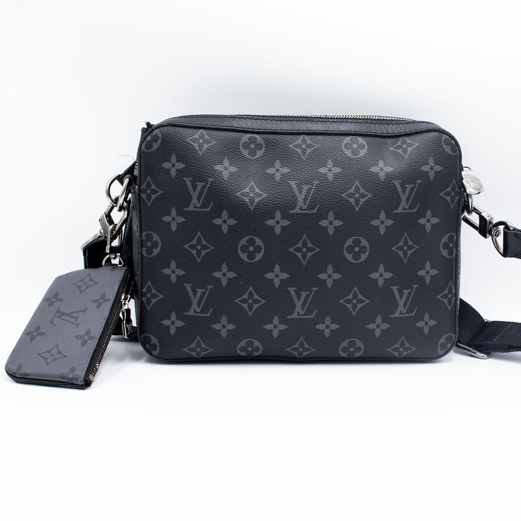 Louis Vuitton Trio Messenger Crossbody Monogram Black & Gray Handbag