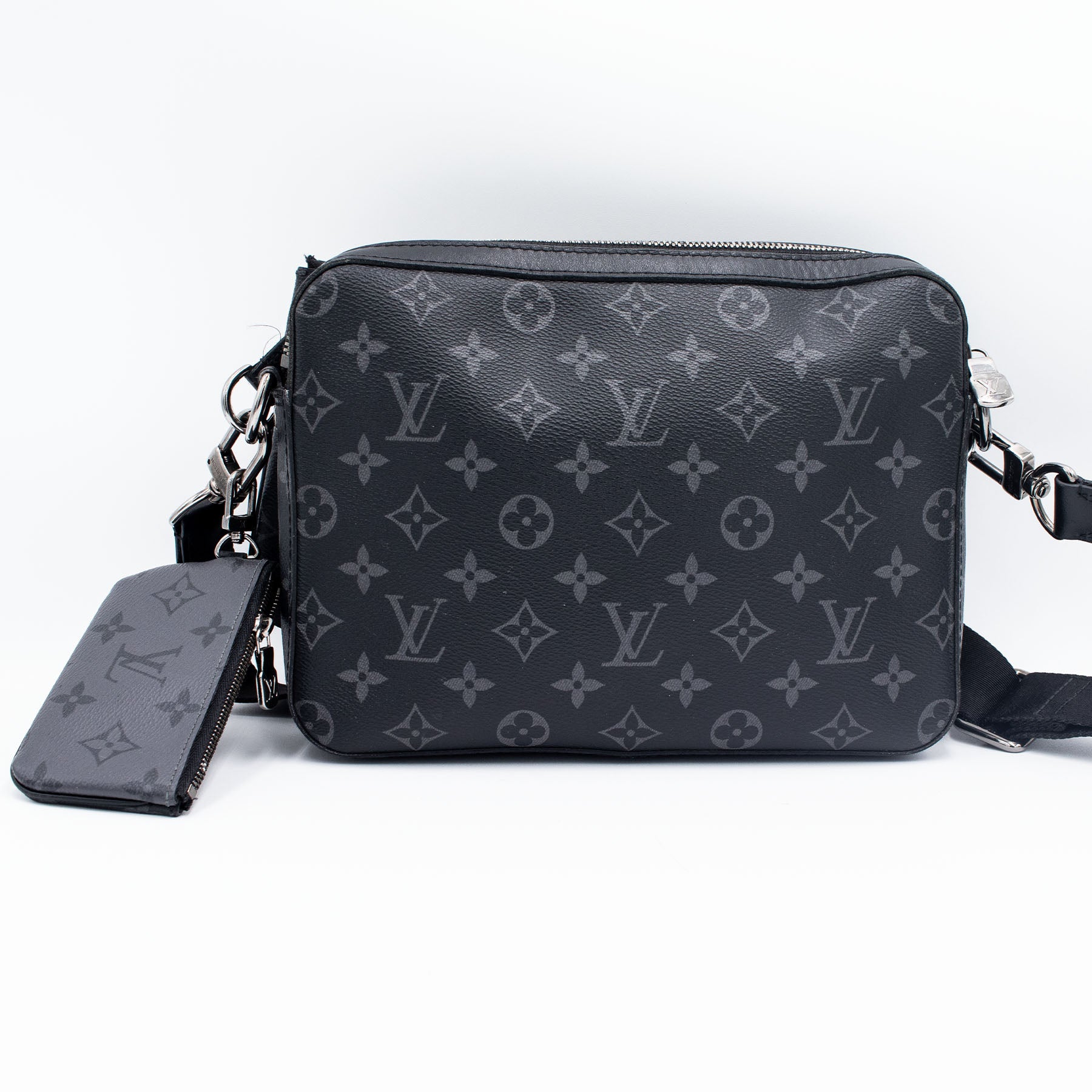 Louis Vuitton Trio Messenger Crossbody Monogram Black & Gray Handbag