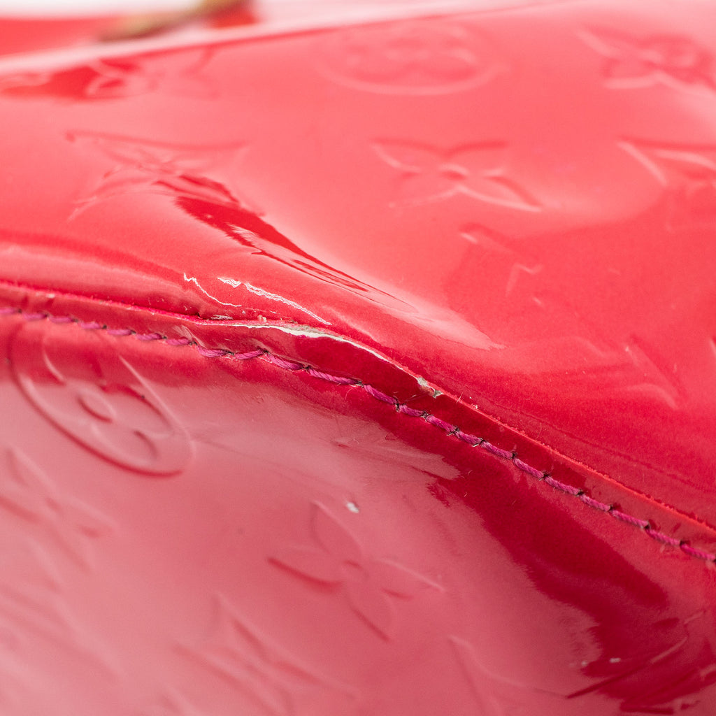 Louis Vuitton Vernis Bellevude Monogram Red Handbag