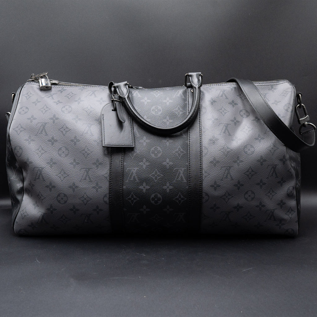 Louis Vuitton Reverse Monogram Eclipse Keepall Bandouliere 50 Duffel Bag