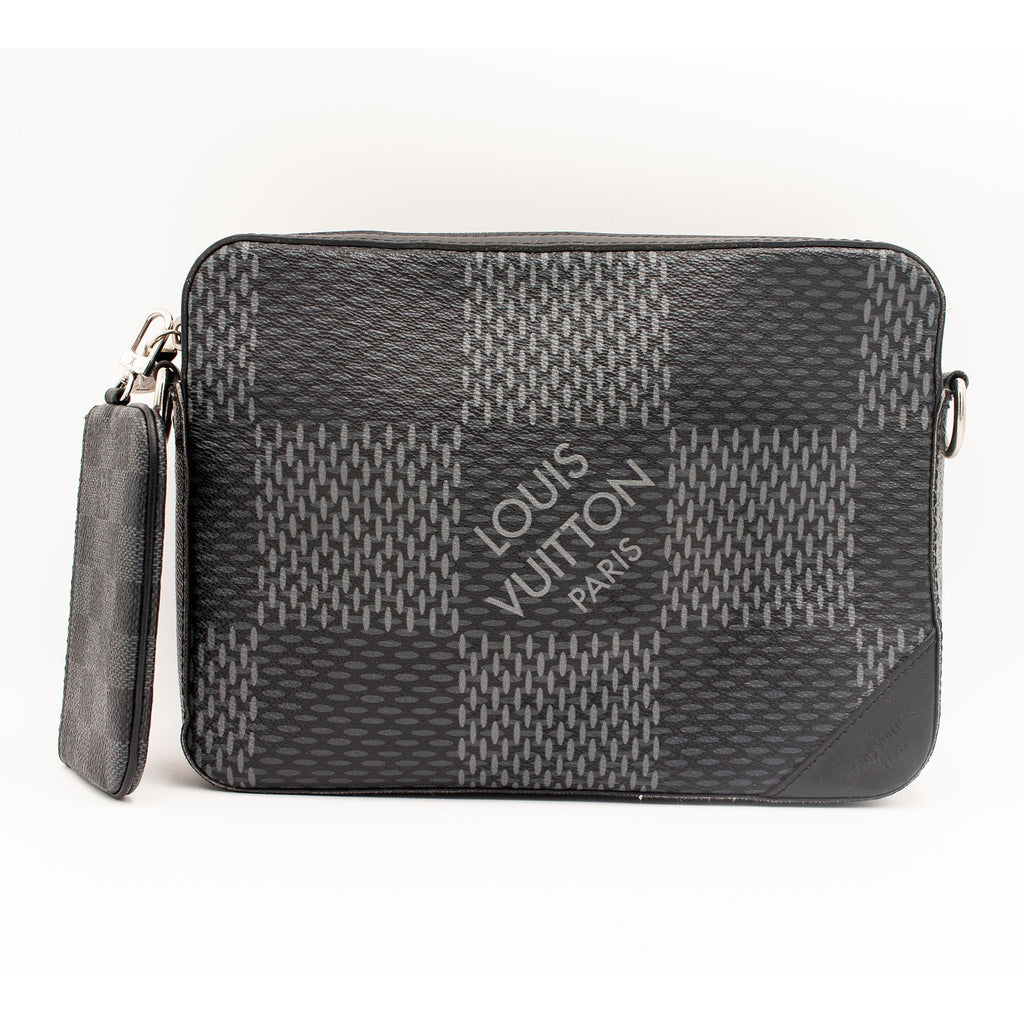 Louis Vuitton Trio Messenger Crossbody Black Handbag