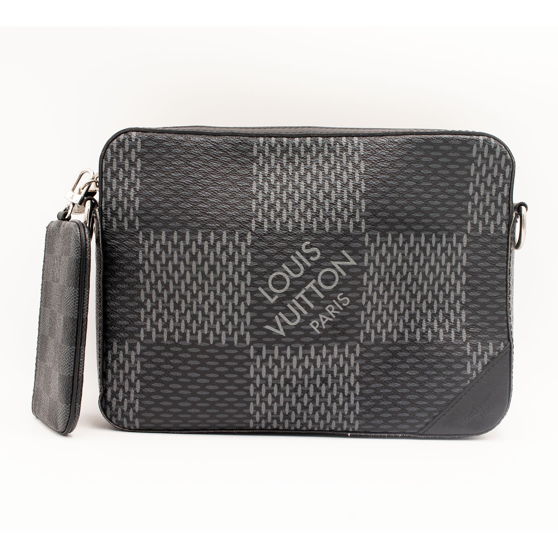 Louis Vuitton Trio Messenger Crossbody Black Handbag