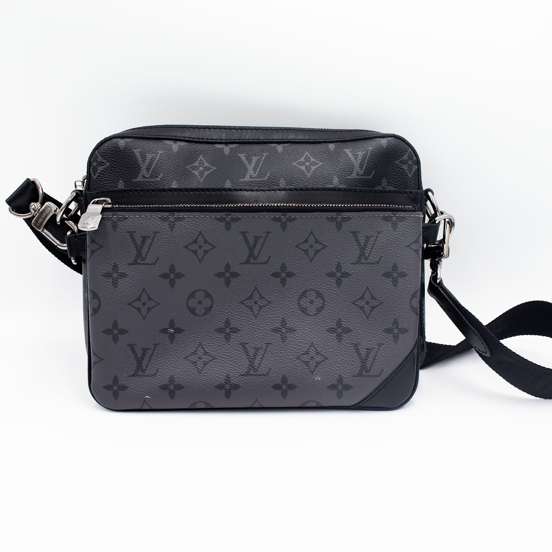 Louis Vuitton Trio Messenger Crossbody Monogram Black & Gray Handbag