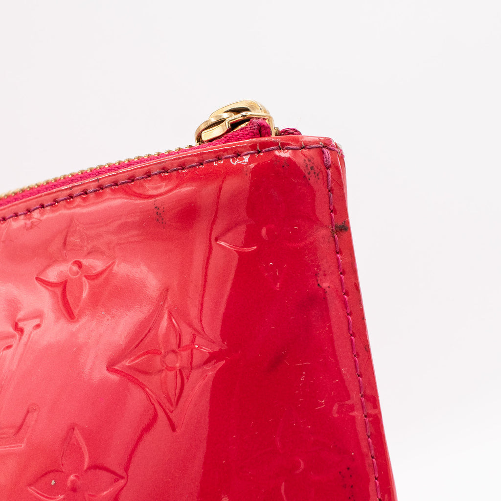 Louis Vuitton Vernis Bellevude Monogram Red Handbag
