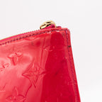Louis Vuitton Vernis Bellevude Monogram Red Handbag