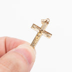 10k Yellow Gold Jesus Cross Pendant