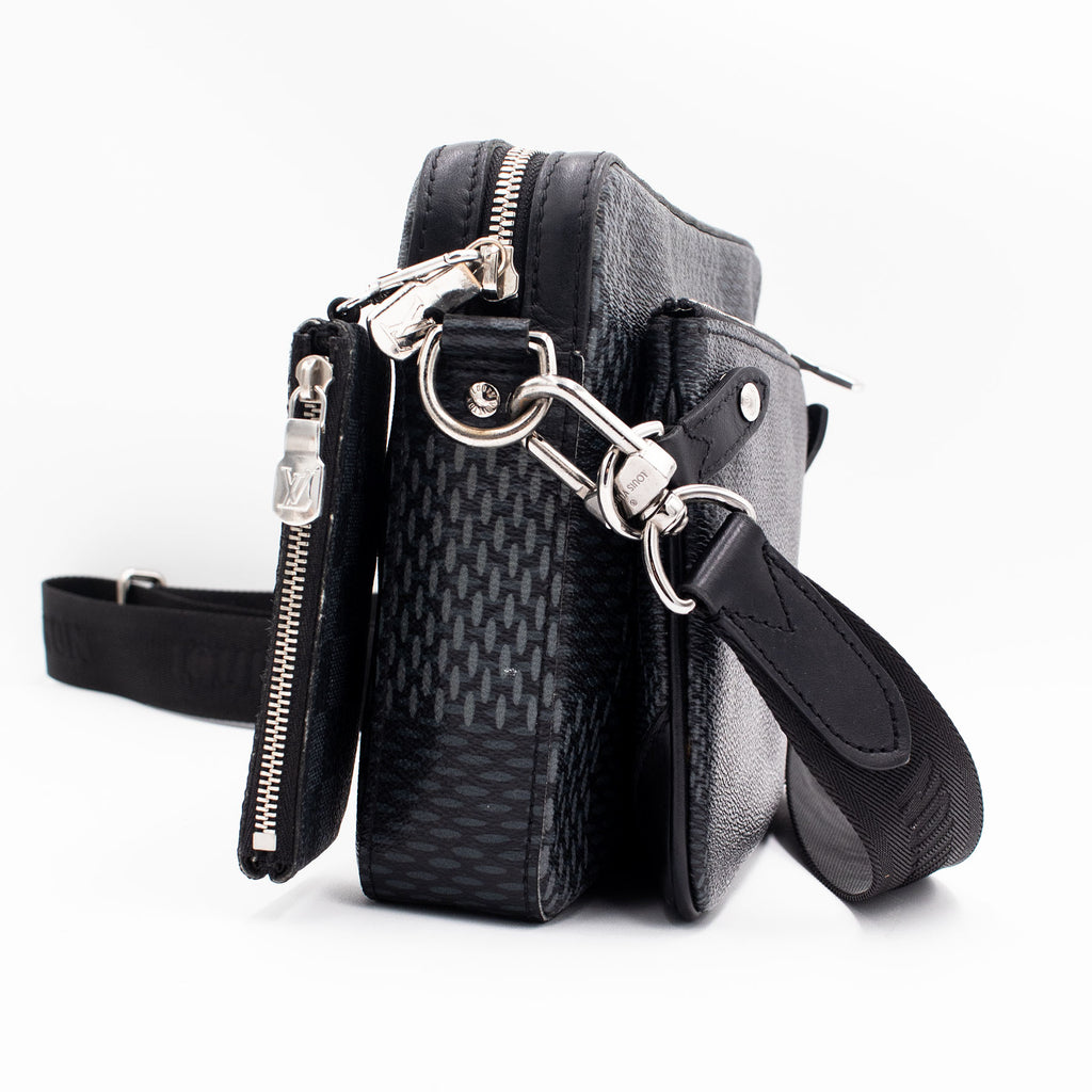 Louis Vuitton Trio Messenger Crossbody Black Handbag