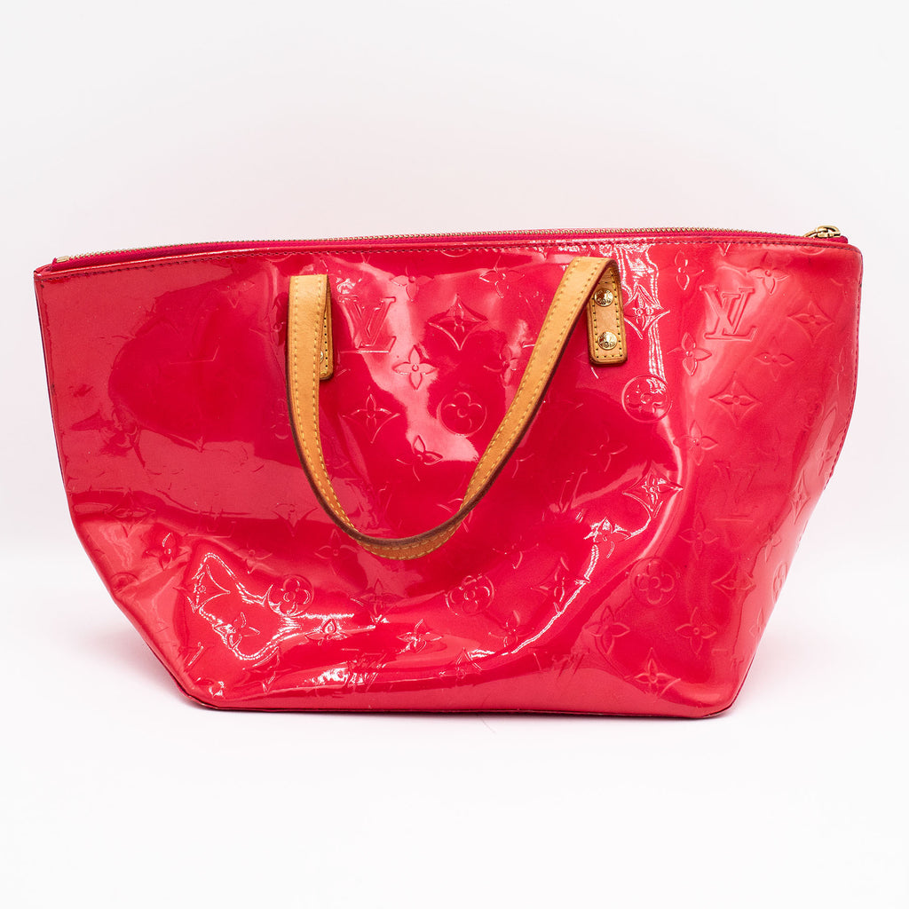 Louis Vuitton Vernis Bellevude Monogram Red Handbag