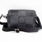 Louis Vuitton Trio Messenger Crossbody Black Handbag