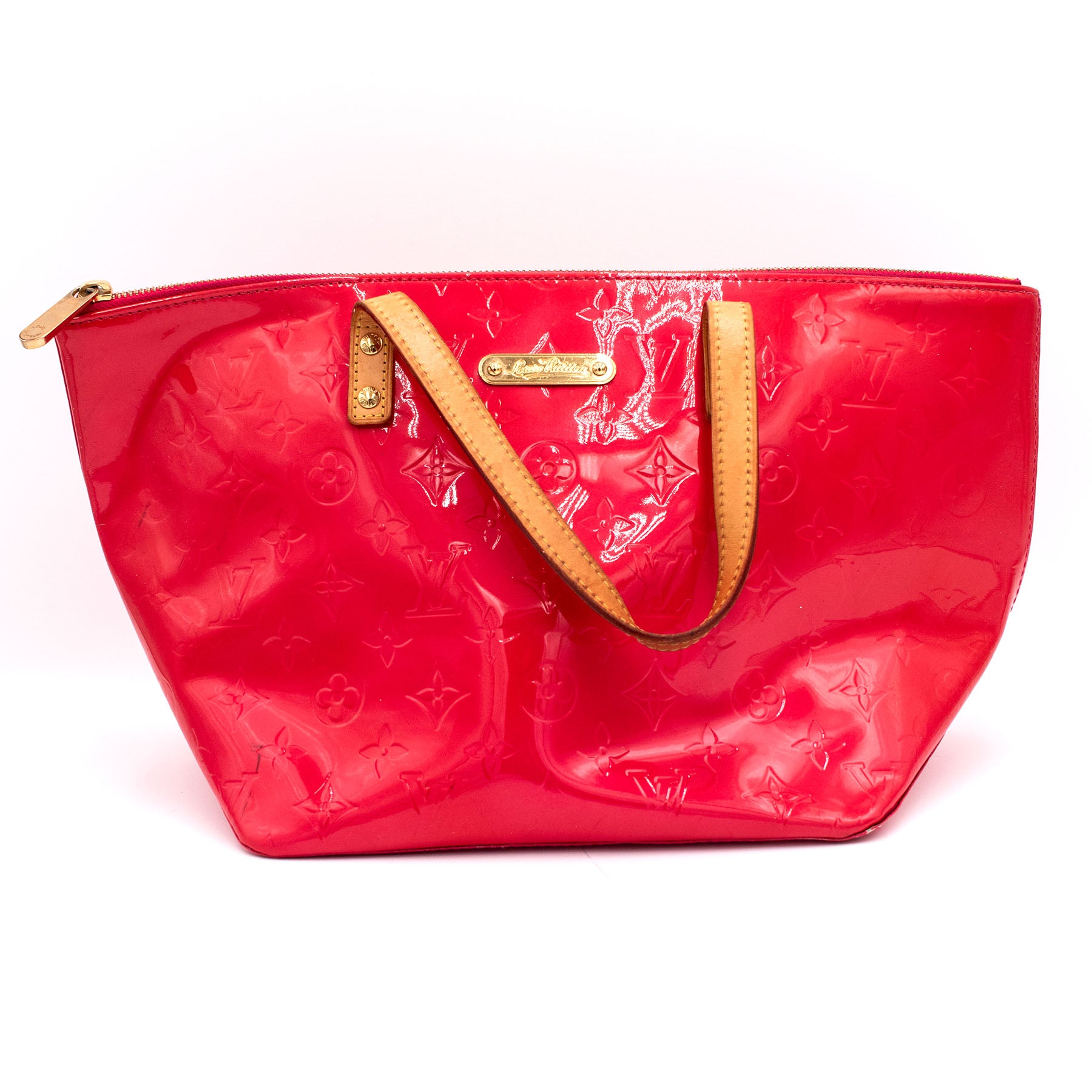 Louis Vuitton Vernis Bellevude Monogram Red Handbag