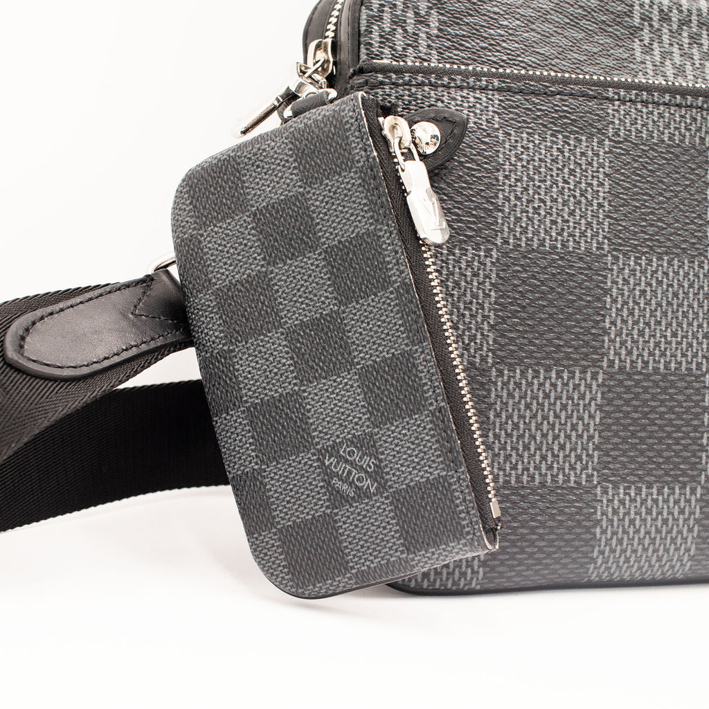 Louis Vuitton Trio Messenger Crossbody Black Handbag