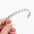 David Yurman Sterling Silver Chevron Cuff Bangle Bracelet