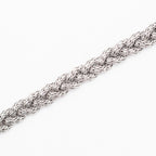 John Hardy Sterling Silver Black Diamond Rope Chain Bracelet