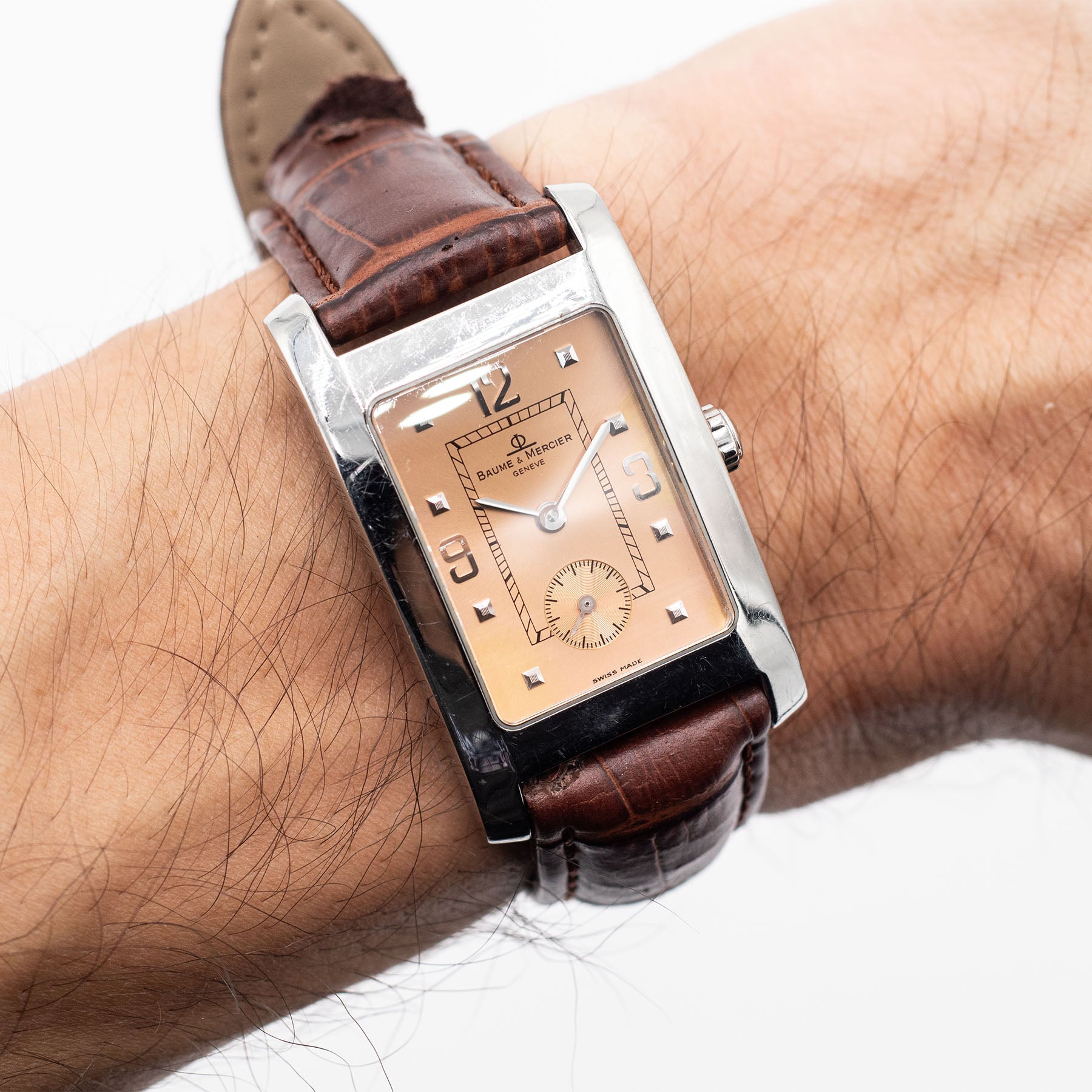 Buame & Mercier Hampton Stainless Steel Champagne Dial Watch