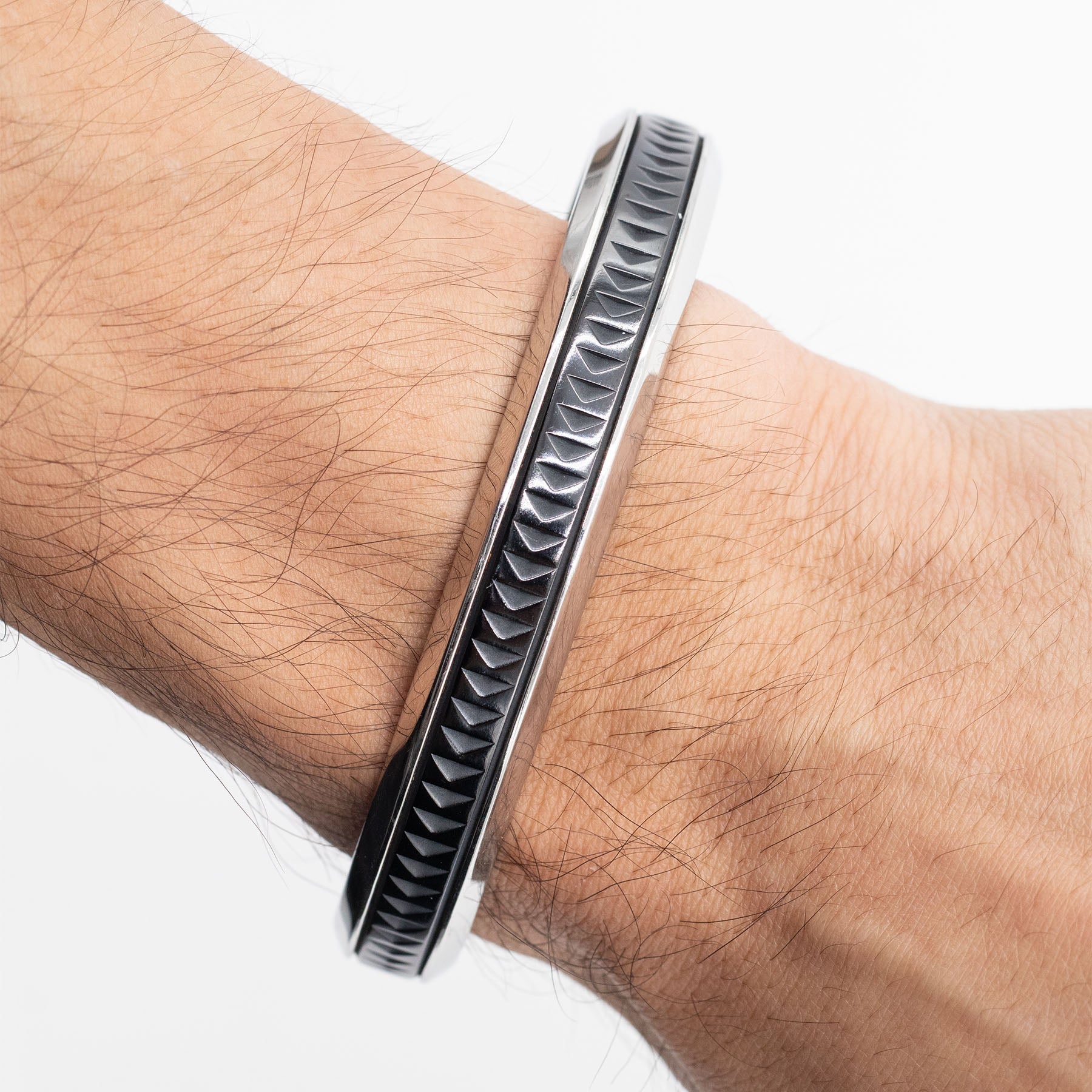 Tiffany & Co. Paloma Picasso Caliper Steel Titanium Cuff Bangle Bracelet