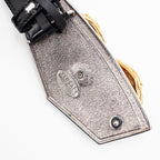 Versace Medusa Head Two Tone Buckle Black Belt