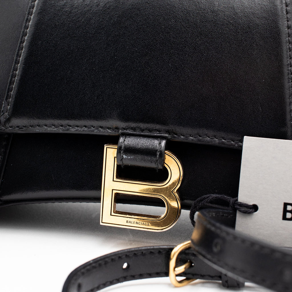Balenciaga Mini Hourglass Black Handbag