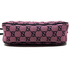 Gucci GG Marmont Diagonal Quilted Pink Fabric GG Canvas Shoulder Bag