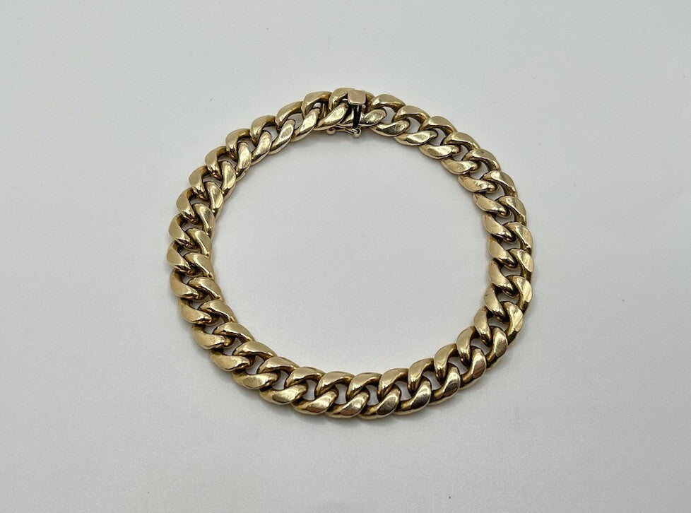 10k Yellow Gold Cuban Link Bracelet