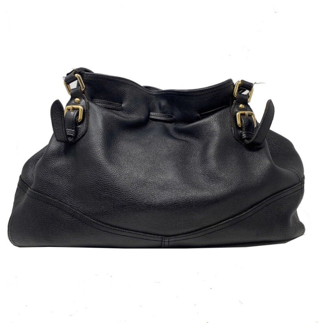 Prada Cervo Antik Drawstring Tassel Deerskin Soft Leather Tote Handbag