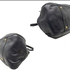 Prada Cervo Antik Drawstring Tassel Deerskin Soft Leather Tote Handbag