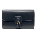 Celine Tassels Black Leather Wallet on Strap