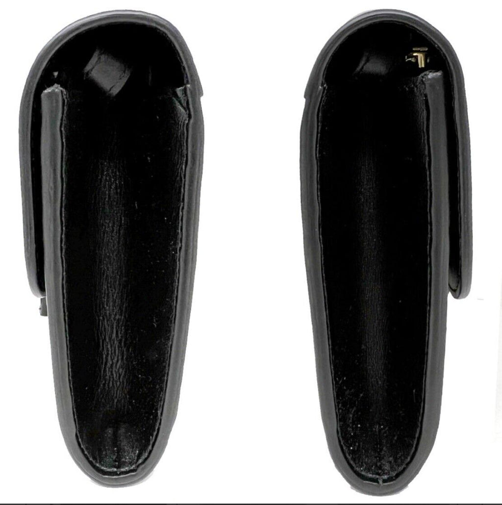 Celine Tassels Black Leather Wallet on Strap