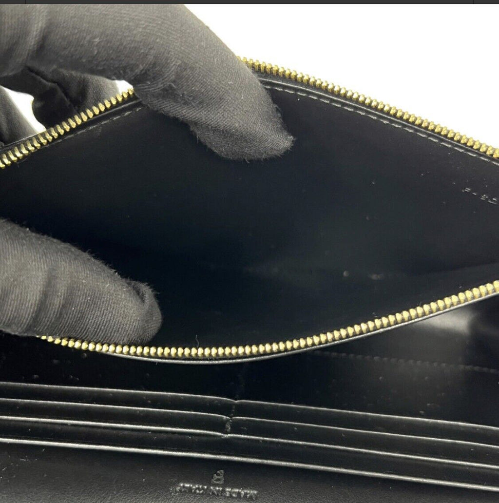 Celine Tassels Black Leather Wallet on Strap