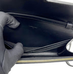 Celine Tassels Black Leather Wallet on Strap