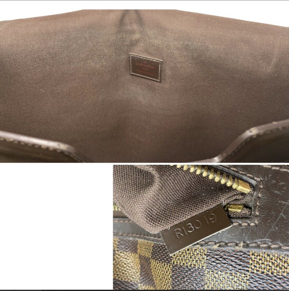 Louis Vuitton Broadway Damier Ebene Canvas Messenger Crossbody Bag