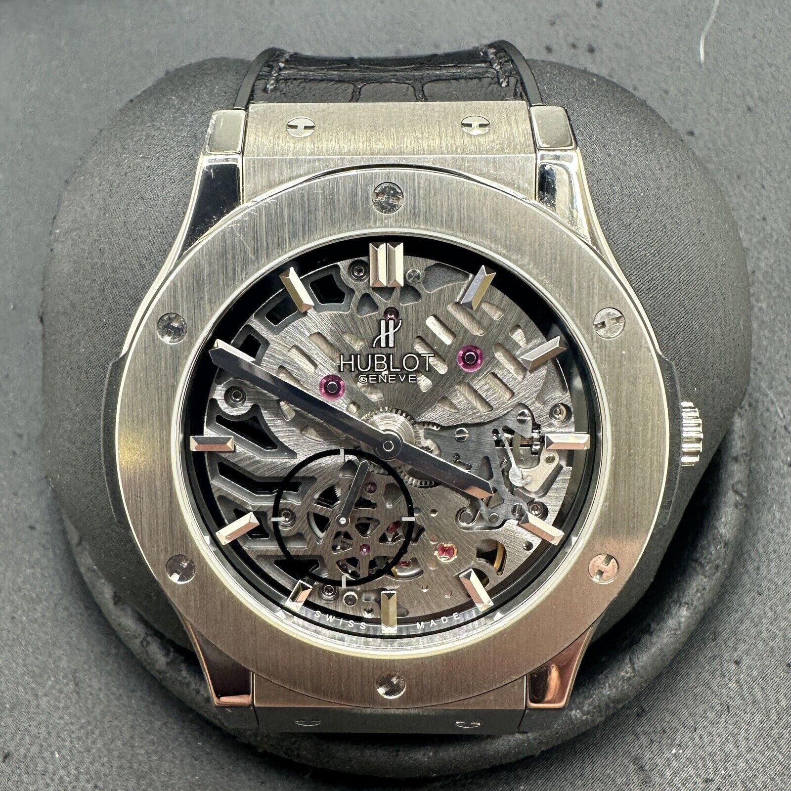 Hublot Classic Fusion Skeleton Ultra Thin Men's Watch - 515.NX.0170.LR