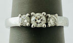 Three Stone Platinum Diamond Ring