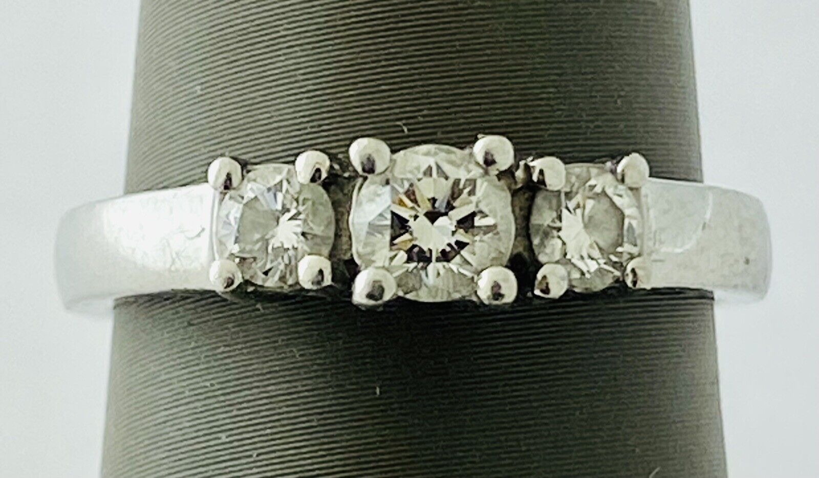 Three Stone Platinum Diamond Ring